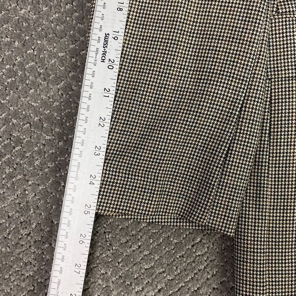 Lauren Ralph Lauren Sport Coat Blazer Men's 43R Houndstooth Wool Brown Blue - Picture 12 of 14
